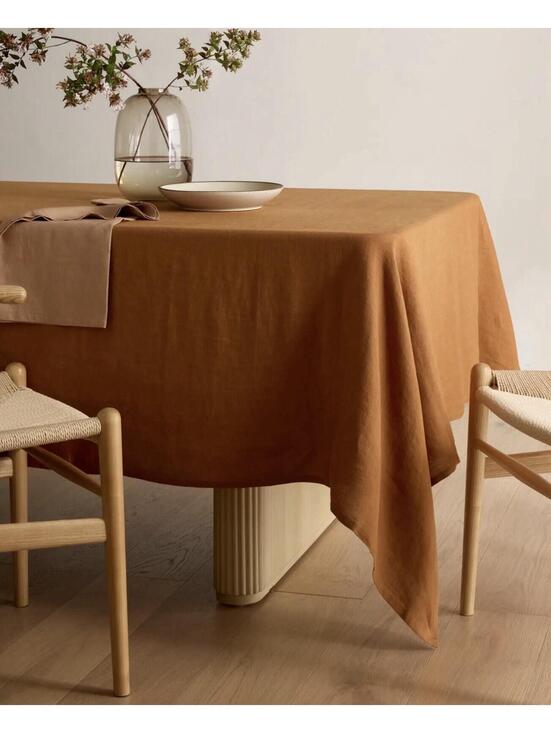 Other - Quince Linen Table Cloth 70x90 Terracotta New